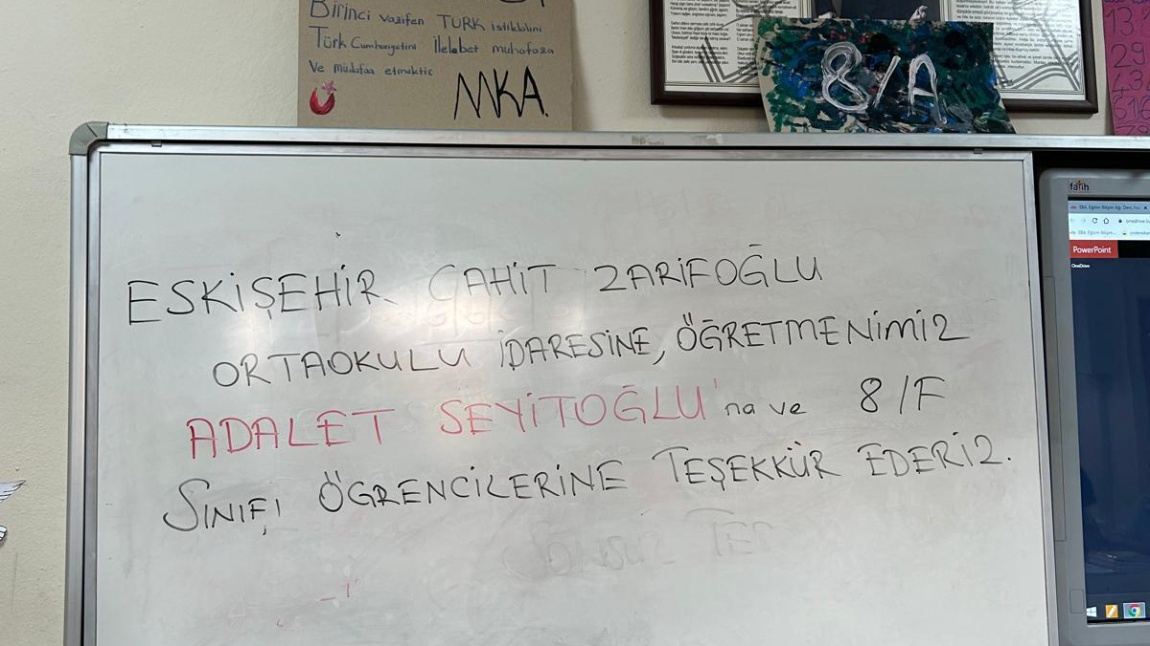 Cahit Zarifoğlu Ortaokulundan Hatay /Akbez Ortaokuluna “KİTAP KARDEŞLİĞİ”